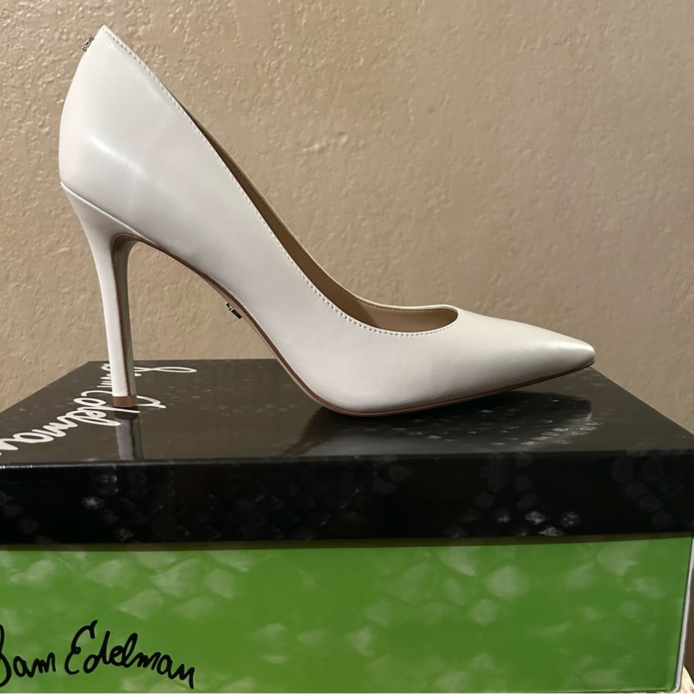 Sam Edelman Hazel White Heels